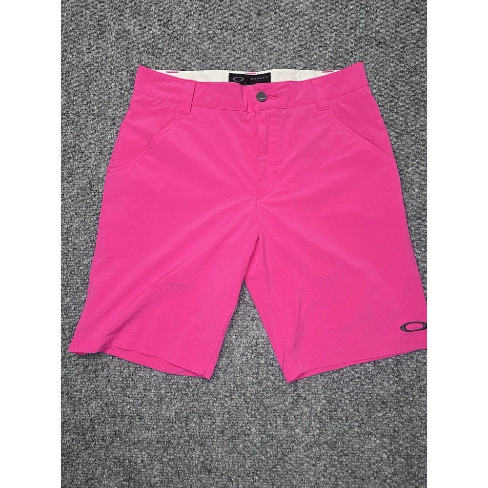 Oakley Men's Hot Pink Golf Performance Shorts - Size 30W Regular Fit